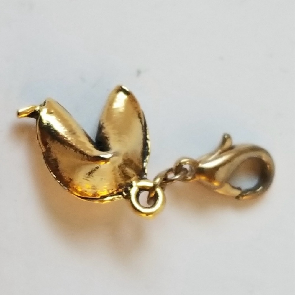Fortune Cookie Mini Charm Pendant
